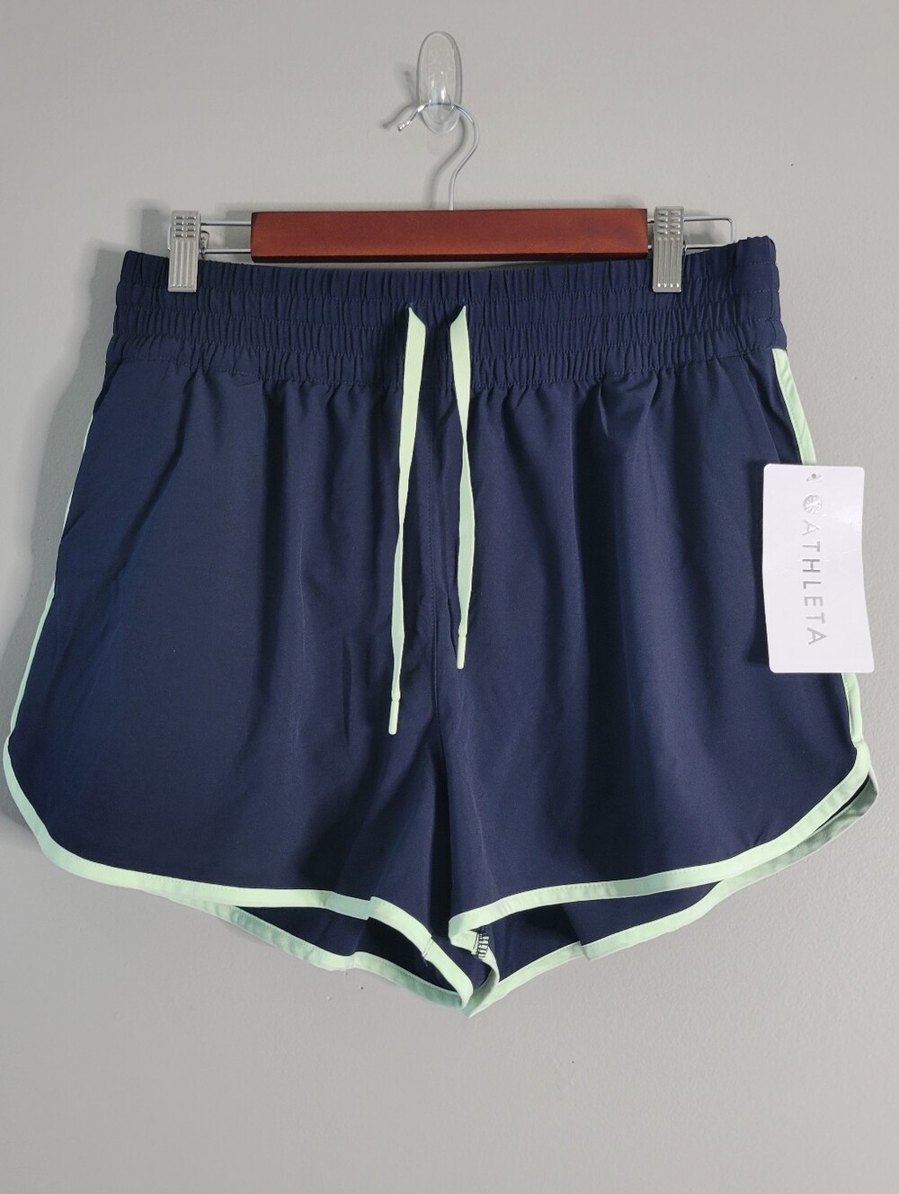 Athleta High Rise Weekender Stripe Shorts - Picture 2 of 4